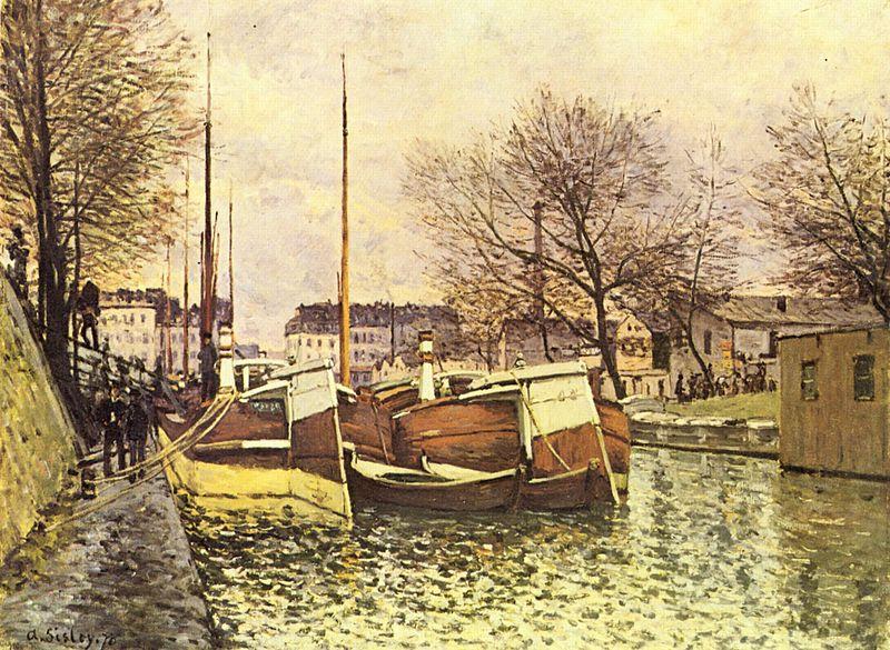 Alfred Sisley Saint-Martin in Paris Germany oil painting art